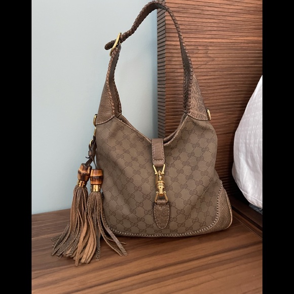 Gucci Handbags - ***sold***Gucci GG canvas Jackie Hobo bag